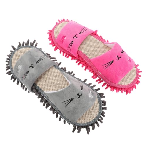 OATIPHO 2 Paare Bunte Chenille Wischpantoffeln Wiederverwendbar Waschbar Rutschfeste Mop Hausschuhe Bodenreinigungslatschen für Erwachsene Praktische Reinigung im Stehen OATIPHO 2 Paare Bunte Chenille Wischpantoffeln Wiederverwendbar Waschbar Rutschfeste Mop Hausschuhe Bodenreinigungslatschen für Erwachsene Praktische Reinigung im Stehen von OATIPHO