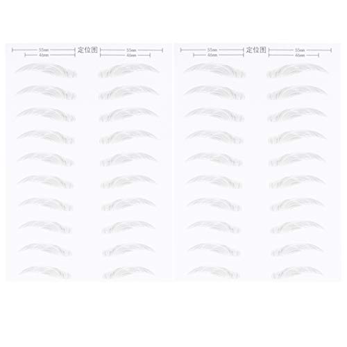 OATIPHO 2 Paare Simulierter Augenbrauen -Patch Augenbrauen-Aufkleber-Tattoo Augenbrauen aufkleben Streifen Aufkleber für Augenbrauen künstliches Augenbrauenpflaster Black von OATIPHO