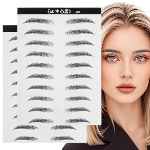 OATIPHO 2 Paare Simulierter Augenbrauen -patch Schönheit Aufkleber Für Augenbrauen Simulation Augenbraue Künstliches Augenbrauenpflaster Black von OATIPHO