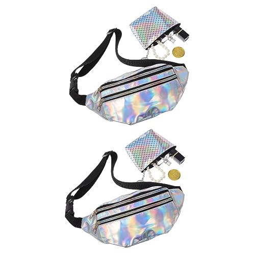 OATIPHO 2sätze Damen Hüfttasche Verstellbar Mit Geldbörse Für Outdoor Sports Bauchtasche Gürteltasche Für Festival Party Reisen von OATIPHO