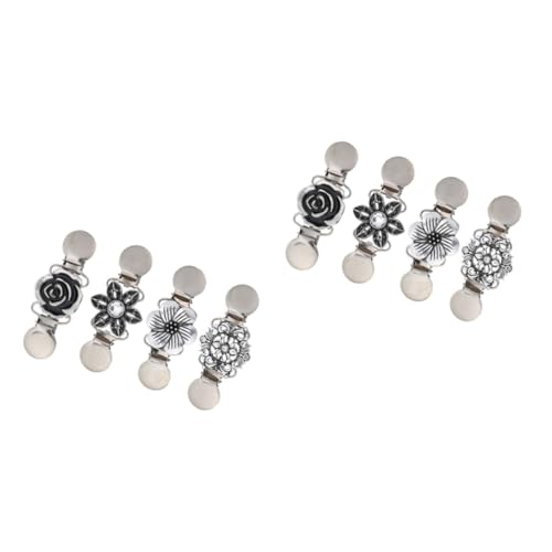 OATIPHO 2 Sätze Strickjacke Clip Brosche Pulloverklammern Für Damenbekleidung Leichte Sommerjacke Cardigankleid Für Damen Strickjacke Für Damen Gestell Silver Zinklegierung 4 Stück * 2 von OATIPHO