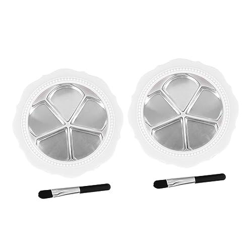 OATIPHO 2 Sätze Teiliges Nachfüllbares Lidschatten Container mit Spiegel und Praktische Makeup Box für Reisen und Tägliche Anwendung zur Aufbewahrung von Lidschatten und Kosmetik von OATIPHO