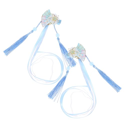 OATIPHO 2 Stck. und Fächerhaarspangen Haarklammer Clips Haarspangen für Mädchen Süß Haarband Haarzubehör niedliche Haaraccessoires Haarspangen Holzacryl Blue von OATIPHO