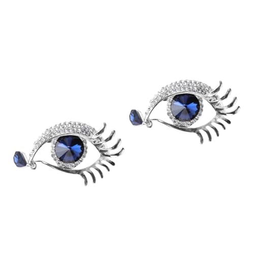 OATIPHO 2 Stk Augenbrosche elegant trachtenbrosche brooch Brosche mit großen Augen Kristalldekor Damen Schal hochzeitsdeko Corsagen-Dekor augenförmige Brosche fein Stift Kleidung schmücken von OATIPHO