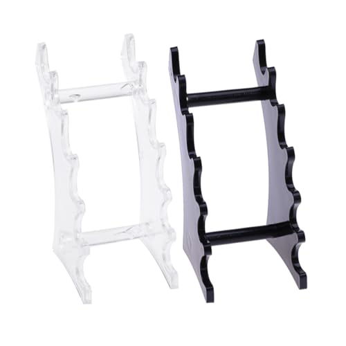 OATIPHO 2 Stück Acryl Makeup Display Ständer Zubehör Stifthalter Schwarz Transparent für Maniküre Pinsel Organizer Nagelhalter Kosmetikständer OATIPHO 2 Stück Acryl Makeup Display Ständer Zubehör Stifthalter Schwarz Transparent für Maniküre Pinsel Organizer Nagelhalter Kosmetikständer von OATIPHO