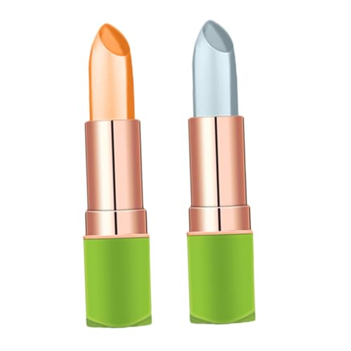 OATIPHO 2 Stück Aloe Lippenstift Temperaturwechselndes Lip Gloss mit Kussechter Formel für Langanhaltende Feuchtigkeit und Lippen von OATIPHO