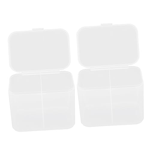 OATIPHO 2 Stück Aufbewahrungsbox für Kosmetik Wattepads Nagellack Entferner Pad Organizer mit Deckel für Make Up Studios und Persönliche Anwendungen von OATIPHO