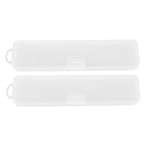 OATIPHO 2stücke Make-up-pinselbehälter Mit Deckel Tragbarer Organizer Für Pinsel Und Augenbrauenstifte Aufbewahrungsbox Für Kosmetikpinsel Geeignet Für Reisen Und Tägliche Nutzung von OATIPHO