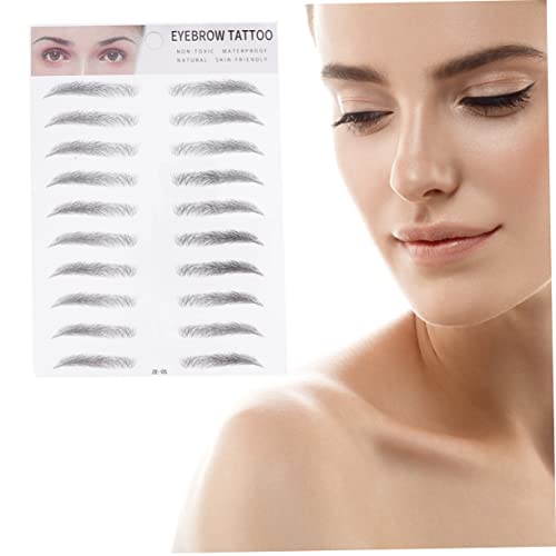 OATIPHO 2 Stück Augenbrauen Aufkleber für Männer und Haarähnliche Eyebrow Transfer Sticker Einfach Anzuwenden für Dünne oder Spärliche Augenbrauen für Schnelles Make Up von OATIPHO