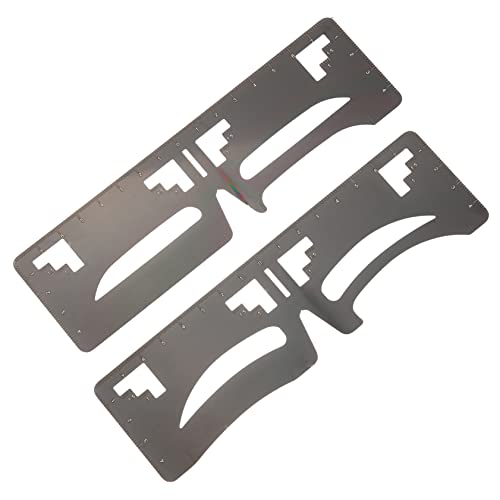 OATIPHO 2 Stück Augenbrauenmessschablonen aus Präziser Augenbrauenstift Leitfaden für und Mädchen für Symmetrisches Make Up von OATIPHO