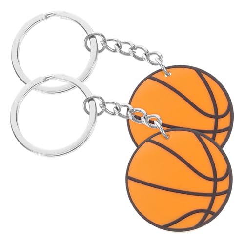 OATIPHO 2stücke Basketball Schlüsselanhänger Aus Basketball Key Holder Für Sportliebhaber Charmante Accessoires Für Taschen Und Rucksäcke von OATIPHO
