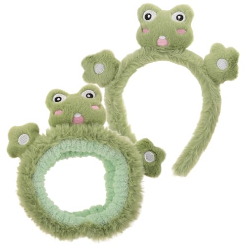 OATIPHO 2 Stück Cartoon Haarband mit Niedliches Make Up Haarband für Gesichtswäsche Spa und Kosmetik für Hält die Haare Stelle von OATIPHO