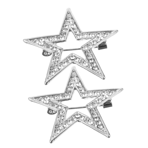 OATIPHO 2 Stück Damen Broschen Sternform aus Langlebiger Legierung Funkelnde Strasssteine Vielseitiger Ansteckschmuck für Anzüge Hochzeiten Muttertag Modisches Accessoire OATIPHO 2 Stück Damen Broschen Sternform aus Langlebiger Legierung Funkelnde Strasssteine Vielseitiger Ansteckschmuck für Anzüge Hochzeiten Muttertag Modisches Accessoire von OATIPHO