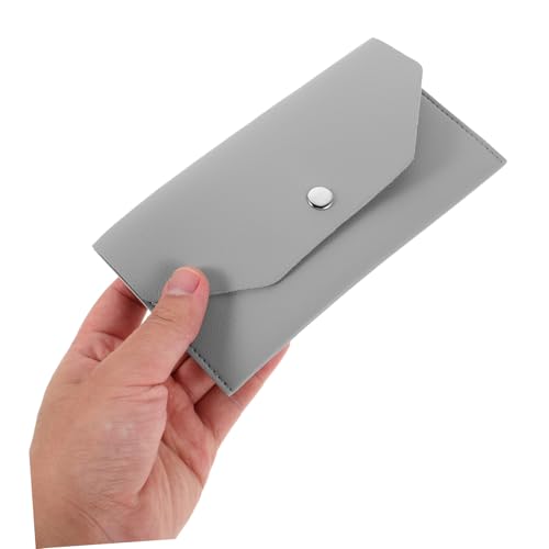 OATIPHO 2 Stück Damen Geldbörse PU Portemonnaie mit Münzfach Kartenhalter und Stiftefach Kompakt Reise Geldbeutel für Alltag und Unterwegs in Schwarz von OATIPHO