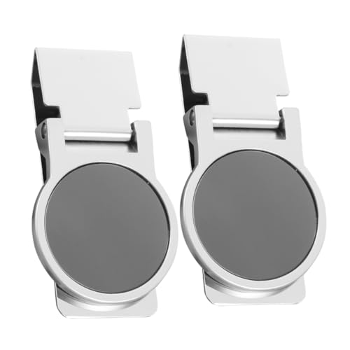 OATIPHO 2 Stück Edelstahl Geldklammer Cash Clip mit Rundem Design Minimalistischer Geldclip für Damen und Kompakter Kreditkartenhalter mit Großer Kapazität für Geldscheine und Karten von OATIPHO
