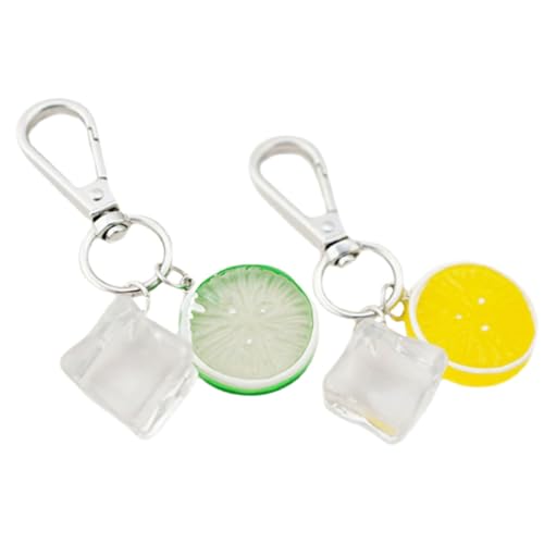 OATIPHO 2 Stück Eiswürfel Schlüsselanhänger Halter Geldbörse Karte Qualle Schlüsselbänder Charm Anhänger Karabiner Taschenhaken Reifen Schlüsselanhänger Schlüsselanhänger Für von OATIPHO