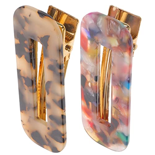 OATIPHO 2 Stück Entenschnabel-haar-accessoires Clips Zubehör Haarklammern Für Mädchen Styling Klein Haarschmuck Frauenhaarbarrettes Haarspange Haarspange Acetatfolie von OATIPHO