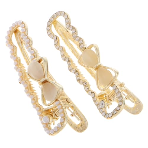 OATIPHO 2stücke Schleifen Haarspangen Mit Strass Für Mädchen Haarnadeln Aus Süße Haaraccessoires Für Alltag Und Partys von OATIPHO