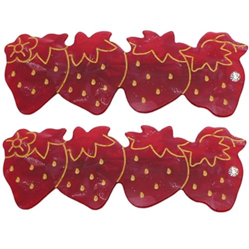 OATIPHO 2stücke Erdbeere Haarspangen Haarschmuck Für Mädchen Damen Obst Haar Zubehör Styling Werkzeuge Frisur Befestigen von OATIPHO