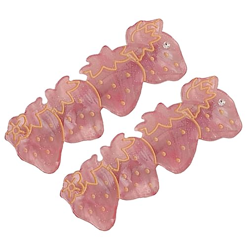 OATIPHO 2stücke Erdbeer-haarspange Für Frauen Und Mädchen Haarschmuck Mit Frucht-design Haarstyling-tool Haar-dekoration Geschenkidee von OATIPHO