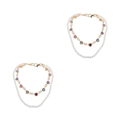 OATIPHO 2 Stück Faux Pearl Taillenkette mit charmantem Anhänger Langlebige Dekorative Hosenkette für Damen Vielseitige Jeans und Rockaccessoires für Freizeit Streetwear und Partys Modische von OATIPHO