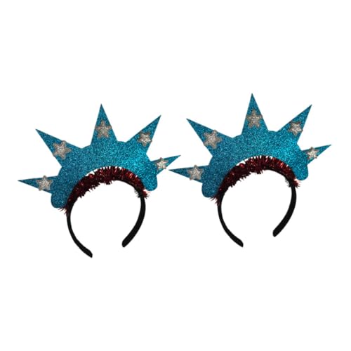 OATIPHO 2 Stück Freiheitsstatue Kopfband Dekorative Haarschmuck für Unabhängigkeitstag und Partys für Feiern und Fotos Stabil und Rutschfest von OATIPHO