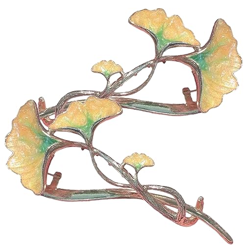 OATIPHO 2stücke Ginkgoblatt-haarspange Ginkgo-haarspange Haarschmuck Für Frauen Ginkgo-haarknotenklammer Haar Styling Accessoires von OATIPHO