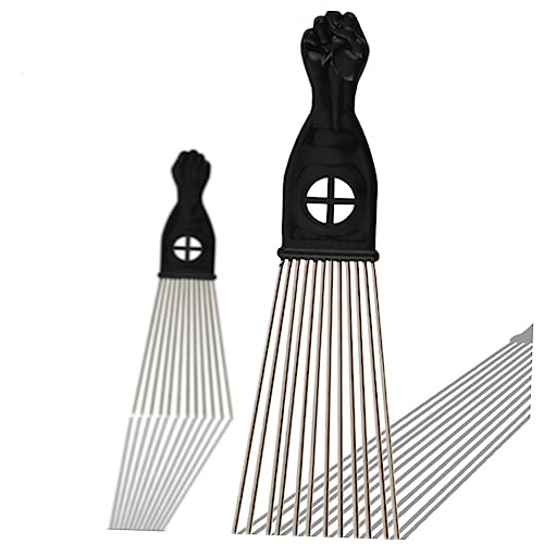 OATIPHO 2 Stück Haarkamm aus Breitzahn Entwirrungskamm mit Kunststoffgriff für Herren und Jungen für Friseursalons und Zuhause Professionelles Haarstyling zur Kopfhaut von OATIPHO