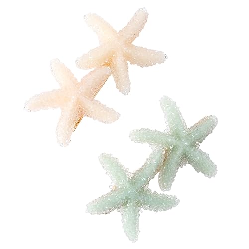 OATIPHO 2 Stück Haarklammern Meeresstern Design Mode Bobby Pins für Partys und Besondere Anlässe Weiß und Einzigartige Haar Accessoires für Damen von OATIPHO