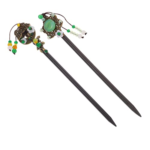 OATIPHO 2 Stück Haarschmuck Blumen und Schmetterlingsdekor Haarnadeln mit Quaste für Damen für Hochsteckfrisuren und Besondere Anlässe von OATIPHO