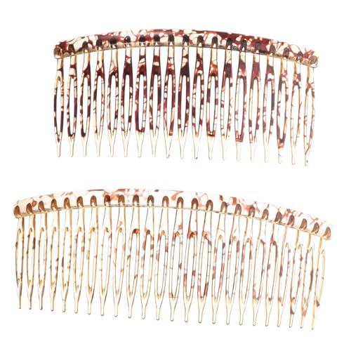 OATIPHO 2stücke Dekorative Seitliche Kämme Minimalistische Haarkämme Französische Kämme Für Frauen Haarkämme Für Damen Französische Haarspangen Haarkammspangen von OATIPHO