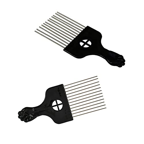 OATIPHO 2 Stück Haarschneiderkämme aus Stahl Professionelle Friseurkämme für Herren Damen und Mädchen für Stylen und Entwirren von Haaren Langlebig und Vielseitig von OATIPHO