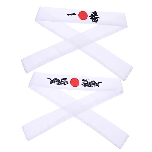 OATIPHO 2 Stück Japanisches Stirnband Hachimaki Traditionelles Haaraccessoire für Sport und Aktivitäten Schweißabsorbierend Bequem und Wiederverwendbar für Karate OATIPHO 2 Stück Japanisches Stirnband Hachimaki Traditionelles Haaraccessoire für Sport und Aktivitäten Schweißabsorbierend Bequem und Wiederverwendbar für Karate von OATIPHO