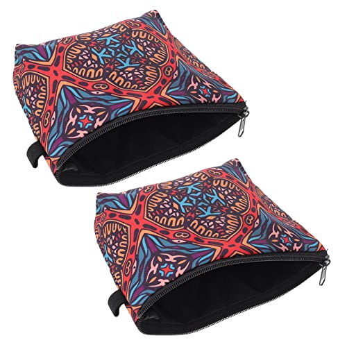 OATIPHO 2 Stück Kosmetiktasche Damen Multifunktionale Reisetasche mit Geometrischem Muster Große Kapazität für Make Up und Toilettenartikel für Reisen und Alltag von OATIPHO