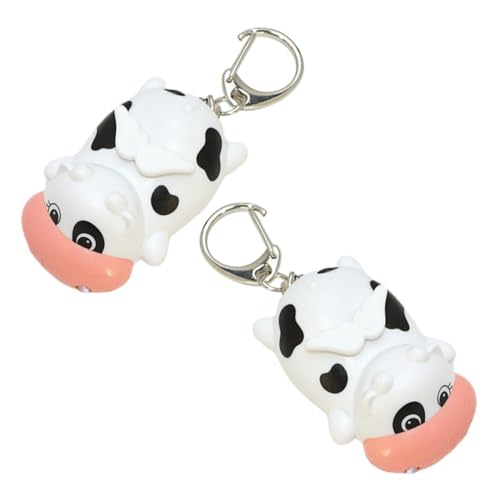 OATIPHO 2stücke Kreative Leuchtende Schlüsselanhänger Kuh-Form Cartoon Schlüsselanhänger Für Schlüssel Taschen Und Dekoration Für Freunde Und Familie von OATIPHO