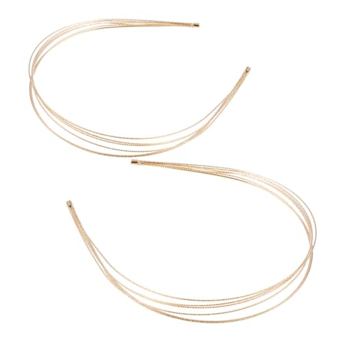 OATIPHO 2 Stück Mehrschichtiger Metallstirnband Elegant Schlank Haarreferenz Einstellbar Brautjungfer Braut- Frauenclip Eng Haarzubehör Elastisch Für Mädchen Hochzeit Spitze Golden OATIPHO 2 Stück Mehrschichtiger Metallstirnband Elegant Schlank Haarreferenz Einstellbar Brautjungfer Braut- Frauenclip Eng Haarzubehör Elastisch Für Mädchen Hochzeit Spitze Golden von OATIPHO