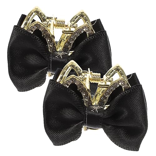 OATIPHO 2 Stück Mini Haarklammern Kleine Haarklauenclips mit Schleifenmotiv Rutschfest für Dickes Dünnes Langes Haar Haarschmuck für Mädchen Vielseitig Einsetzbar Schonend zum Haar von OATIPHO