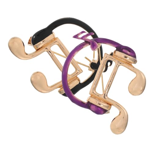 OATIPHO 2 Stück Musiknoten Brosche Musikalische Kopfhörer Anstecknadel Schal Jacken Kleid Anzug Hemd Tasche Hut Broschen Musiker Party Kleidung Zubehör Schmuck von OATIPHO