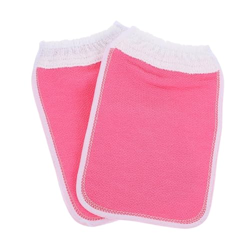 OATIPHO 2 Stück Peelinghandschuhe aus Pflanzlicher Faser Hautschonende Badetücher für Gründliche Körperreinigung Sanfte Exfoliation Trocknen Schnell und Sind Leicht Rauchigem von OATIPHO