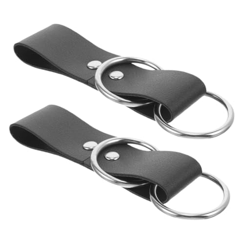 OATIPHO 2 Stück Renaissance Rock Hike Clips Mittelalterliche Gürtel Accessoires Robustem Metall Doppeldesign für Larp Kostüme Stilvolle Rockhalterungen Schwarz von OATIPHO