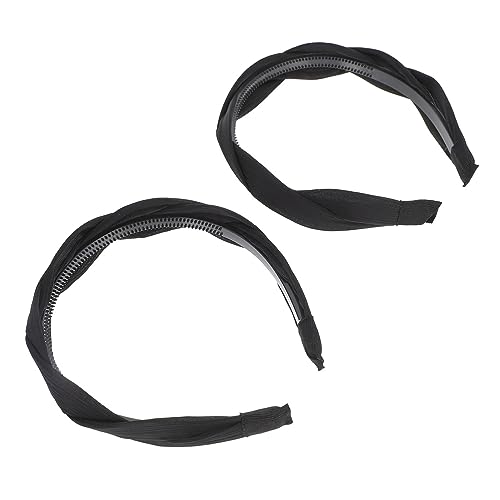 OATIPHO 2 Stück Retro Geflochtenes Haarband Breites Twisted Headband für Damen Vintage Stil Haaraccessoire für Alltag Partys Hochzeiten und Mehr von OATIPHO