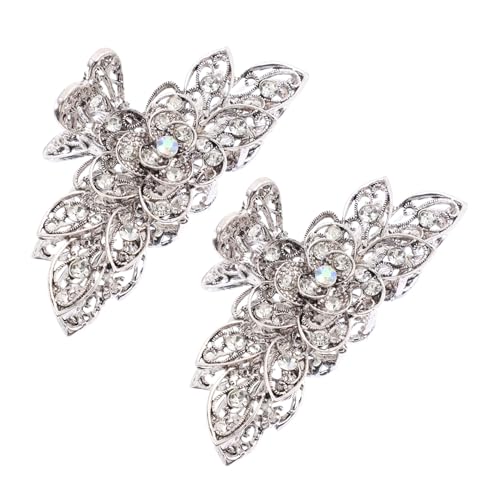 OATIPHO 2 Stück Retro Haarklammern Damen Blumen Haarklammer mit Strasssteinen Vintage Haarklaue für Dünnes und Dickes Haar Modische Haarschmuck Clips für Alltag Kochen Beauty und Hochzeit OATIPHO 2 Stück Retro Haarklammern Damen Blumen Haarklammer mit Strasssteinen Vintage Haarklaue für Dünnes und Dickes Haar Modische Haarschmuck Clips für Alltag Kochen Beauty und Hochzeit von OATIPHO