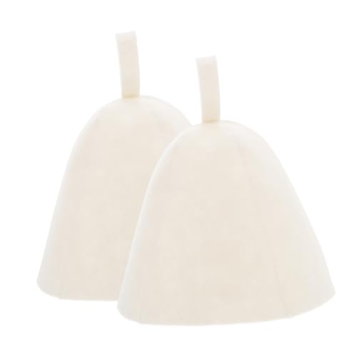 OATIPHO 2 Stück Leichter Sauna Hut mit Wärmeisolierung Tragbare Filzkappe für Damen und Herren Dicker Saunahut Wasserabsorbierender Schutz für Saunaraum Vielseitige Nutzung von OATIPHO