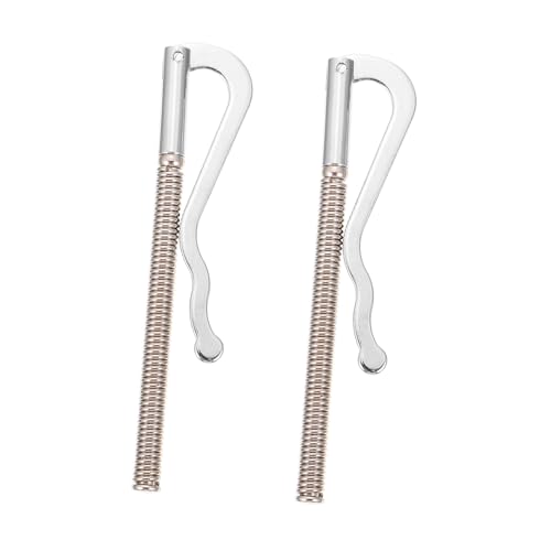 OATIPHO 2 Stück Geldbörsen-kreditkartenhalter Geldklammern Aus Legierung Federklammern Scheckhalter 80 Mm Silber Banknotenklammer Geld-Organizer von OATIPHO