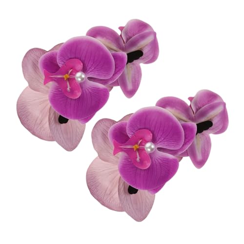 OATIPHO 2stücke Blumen Haarklammern Damen Haarkrallen Clip Blumen Haarspangen Dekorative Haarschmuck Blumenhaarschmuck von OATIPHO