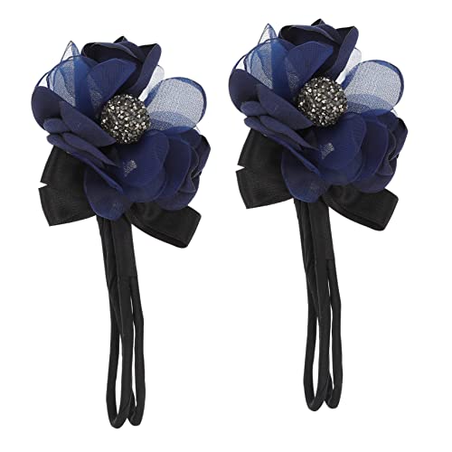 OATIPHO 2 Stück Teiliges Blumen Haarband mit Strassverzierung Elastische Haargummis für und Mädchen für Besondere Anlässe oder Alltag von OATIPHO