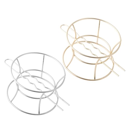 OATIPHO 2stücke Goldene Metall-haarspangen Für Damen Käfig-clips Als Haaraccessoires Dutt-clips Für Hohe Frisuren Elegant Und Langlebig Für Alltag Und Festivals von OATIPHO