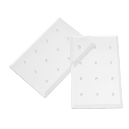 OATIPHO 2 Stück Transparente Nagelbohrer Halterungen für Schleifköpfe Mehrfachsteckplätze Acryl Nageldisplay Organizer für Nagelzubehör für Nagelstudios und Diy Nägel von OATIPHO