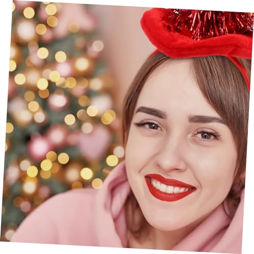 OATIPHO 2 Stück Weihnachtlicher Haarreif Weihnachtsbaum Design Weiche Goldsamt Pailletten Festlicher Kopfschmuck für Erwachsene Xmas Haarschmuck von OATIPHO
