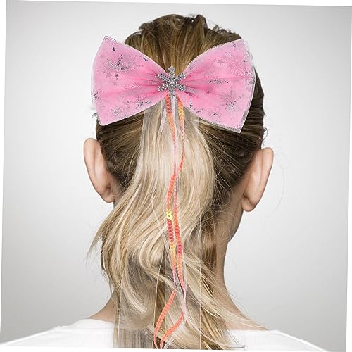 OATIPHO 2 Stück Weihnachtshaarspangen Schneeflocken Haar Clips Bogen Knoten für Damen Haaraccessoires für Weihnachten von OATIPHO